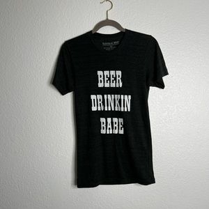 Electric West Beer Drinkin Babe Graphic Tee XSmall
